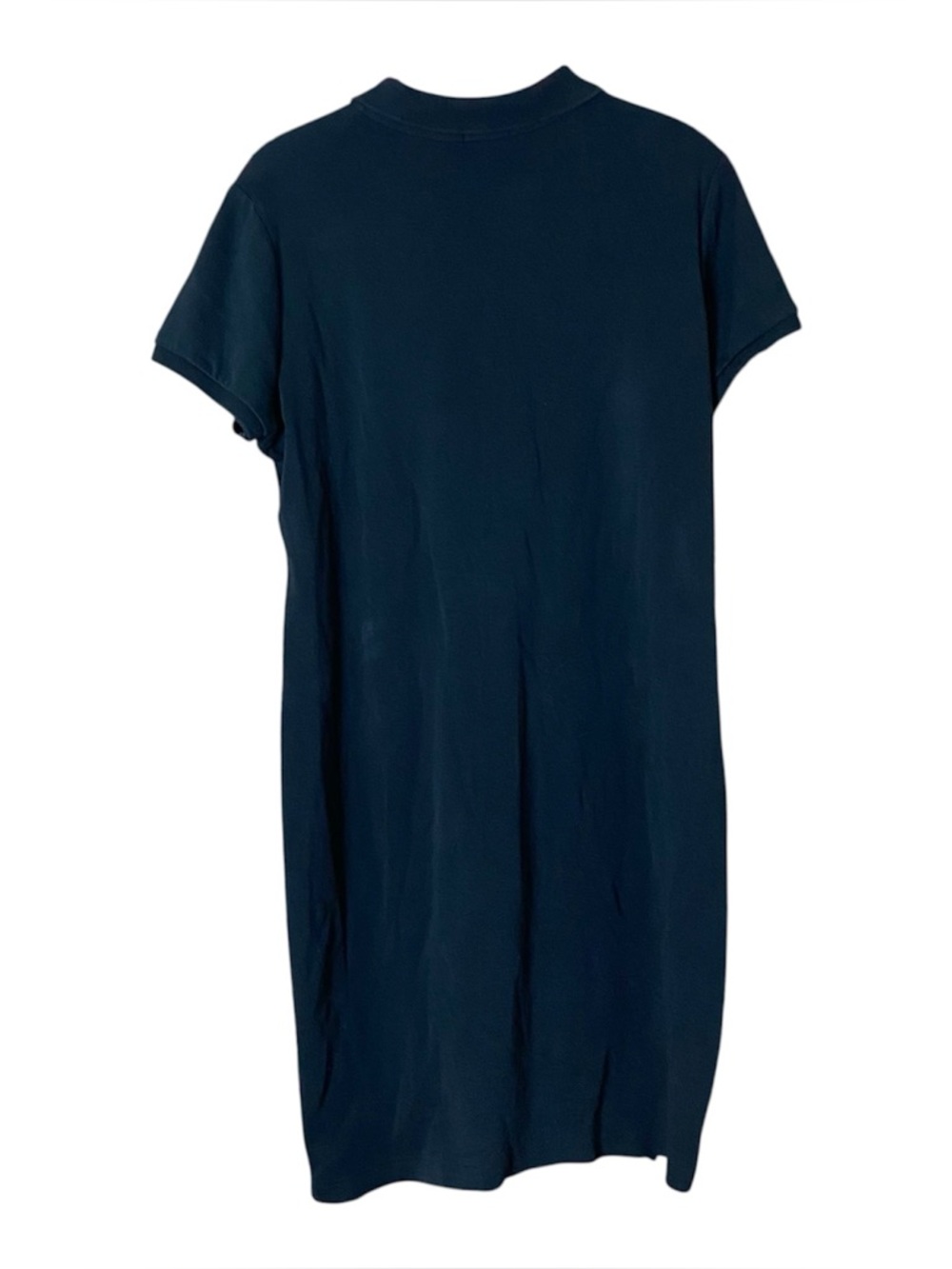 Polo Ralph Lauren Black Polo Dress L White Pony Preppy Cotton Classic - Picture 2 of 4